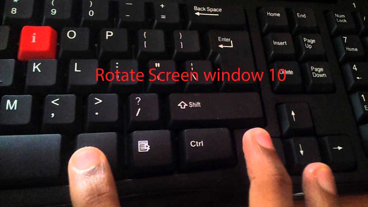 how to rotate screen windows 10