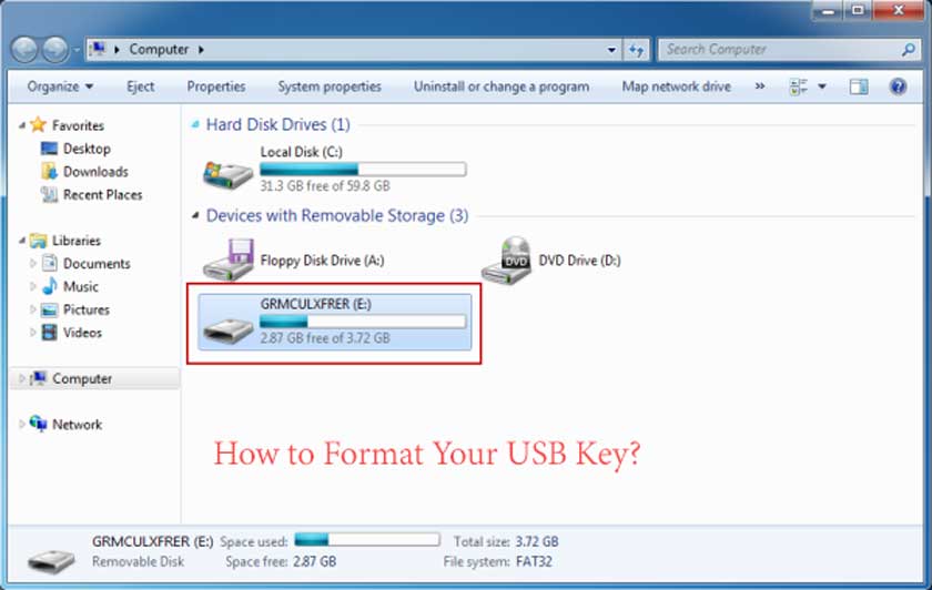 How to Format Your USB Key?
