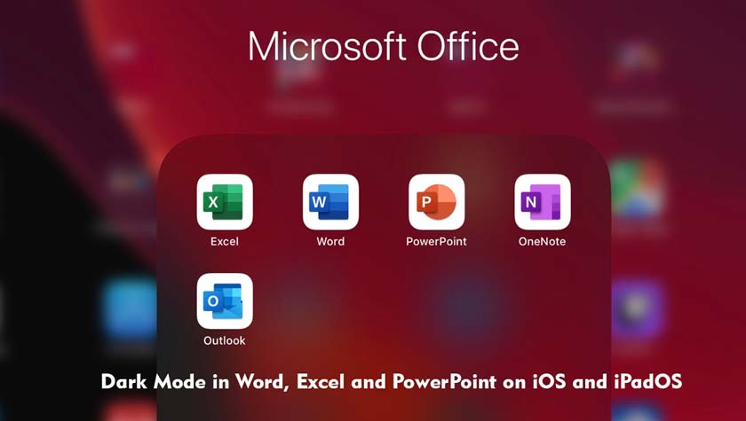Dark Mode in Word, Excel and PowerPoint on iOS and iPadOS