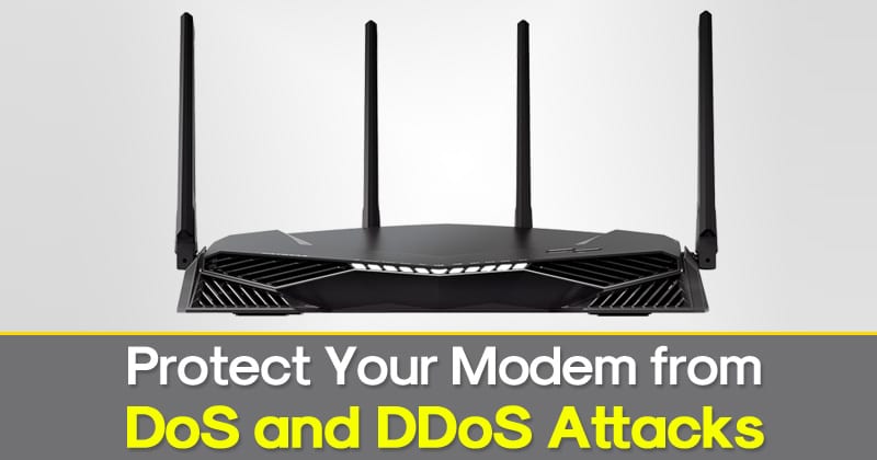 How to protect your modem against DoS and DDoS attacks