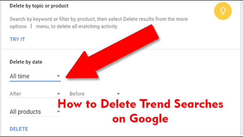 How to Delete Trend Searches on Google