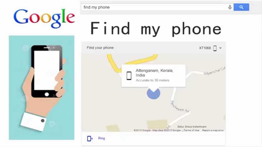 How to locate a mobile phone with Google