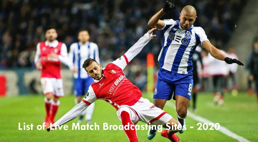 List of Live Match Broadcasting Sites - 2020