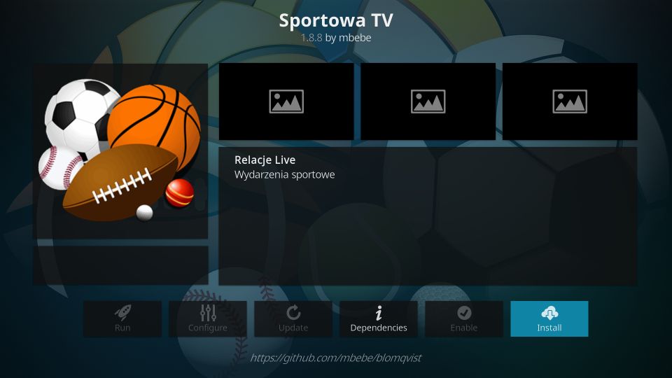 How to See Games on Kodi: Try Sportowa Addon