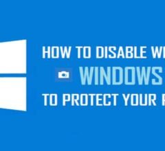 How To Disable Webcam In Windows 10