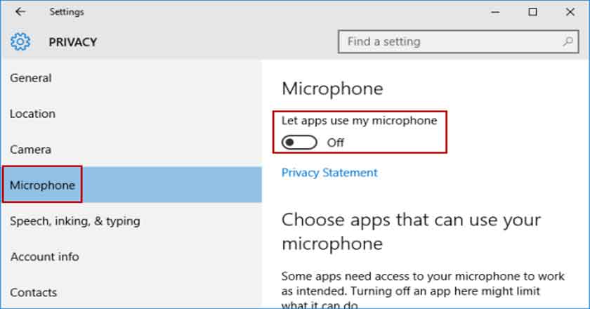 How To Disable The Microphone In Window 10