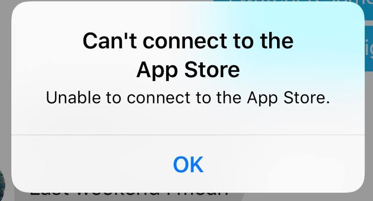 App Store Can't Connect Solution - Detailed Description