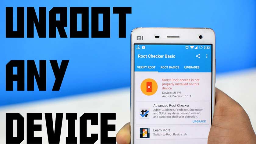 how to Remove Root on Your Smartphone