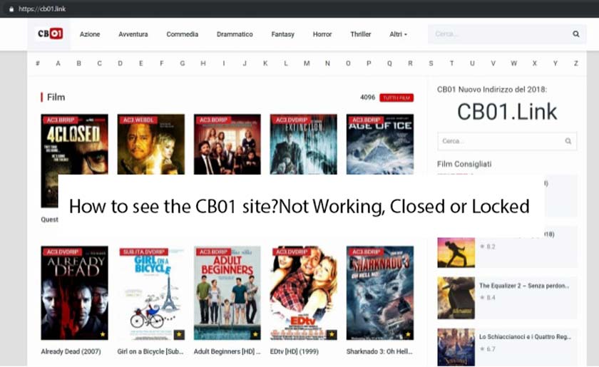 How to see the CB01 site?Not Working, Closed or Locked