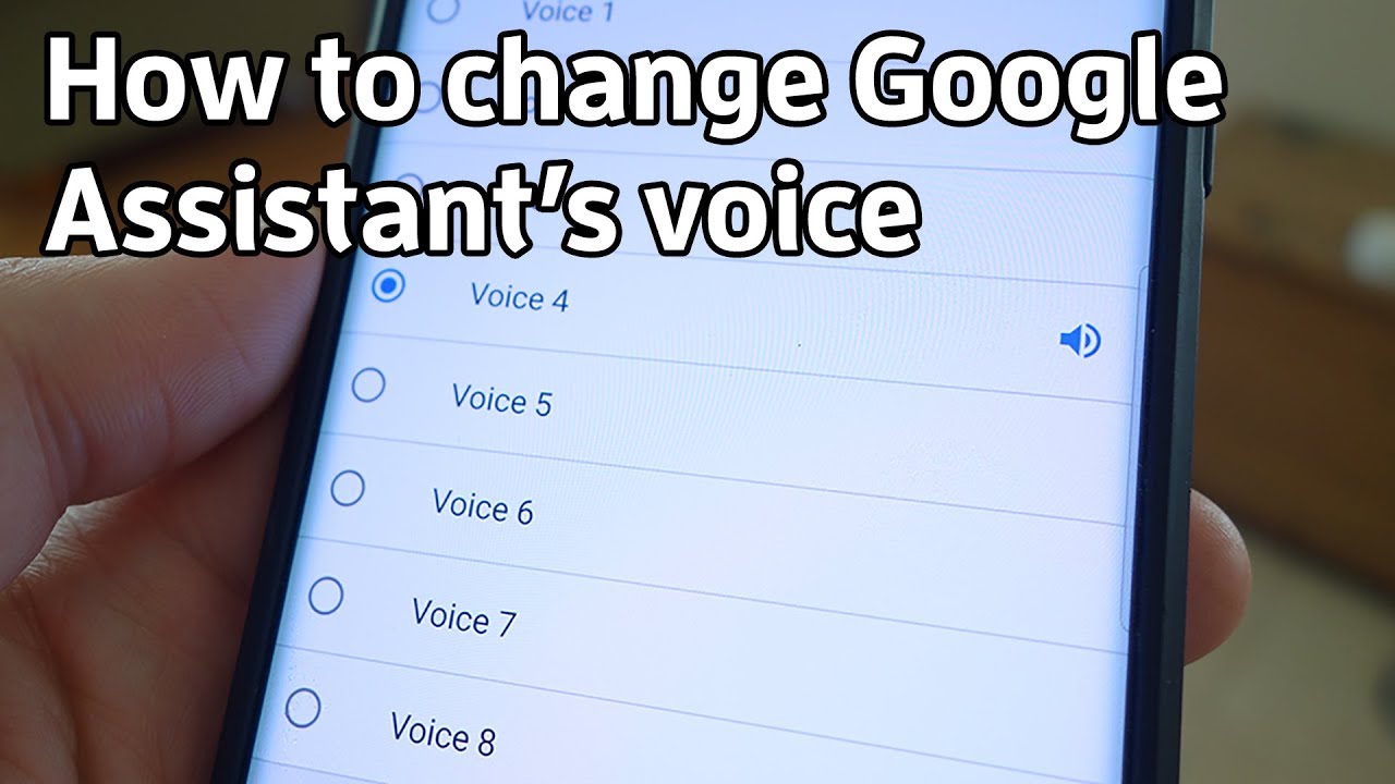 Change the Google voice assistant