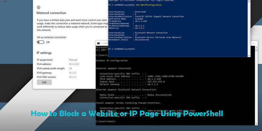 How to Block a Website or IP Page Using PowerShell