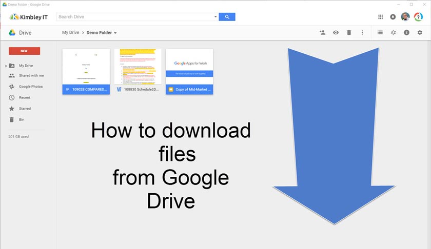 How to Download Files in Google Drive