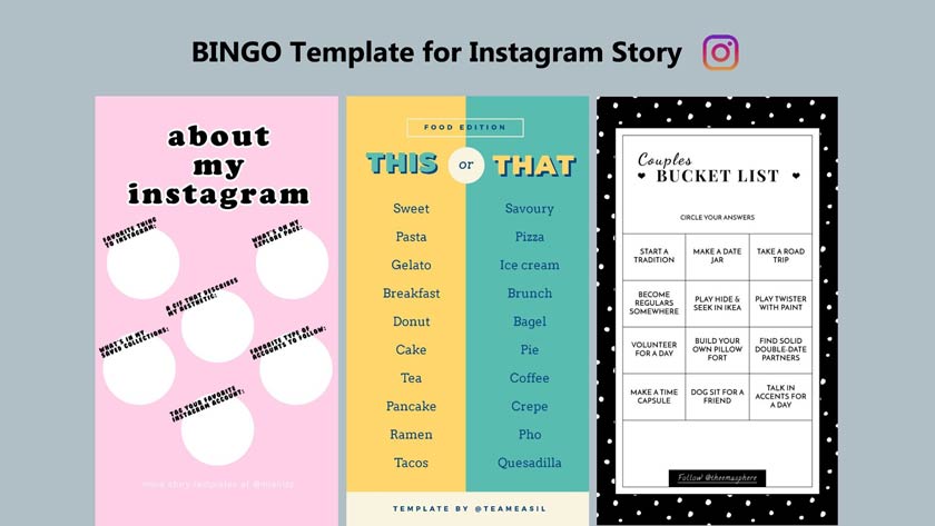 How to Make a BINGO Template for Instagram Story