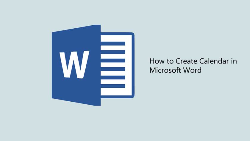How to Create Calendar in Microsoft Word