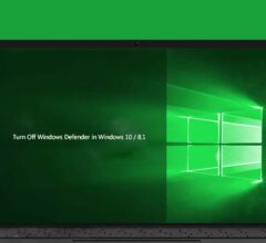 How to Turn Off Windows Defender in Windows 10 / 8.1