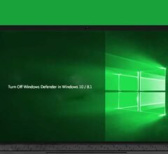 How to Turn Off Windows Defender in Windows 10 / 8.1