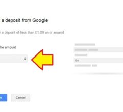 How to Verify Deposit From Google