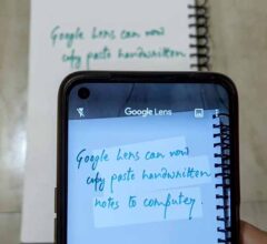 Copying and Pasting Handwritten Notes With Google Lens
