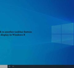 Switch to another taskbar button display in Windows 8