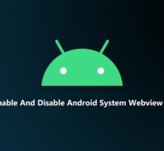 Enable And Disable Android System Webview