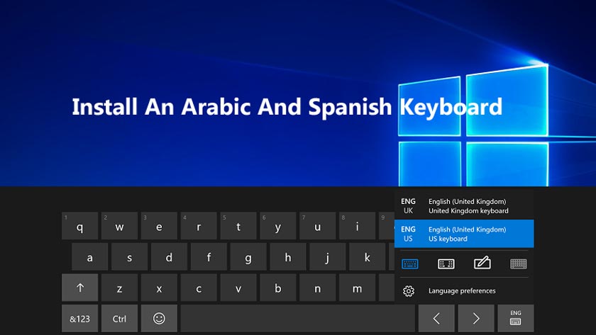  Install An Arabic And Spanish Keyboard