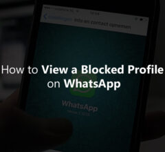 How to View a Blocked Profile on WhatsApp