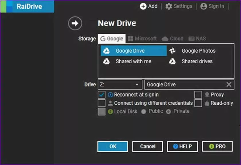 How to Configure RaiDrive for Mapping Network Drive