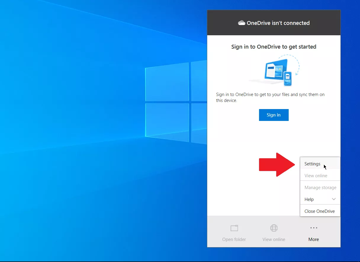 OneDrive: How to Stop the Synchronization of a Folder?