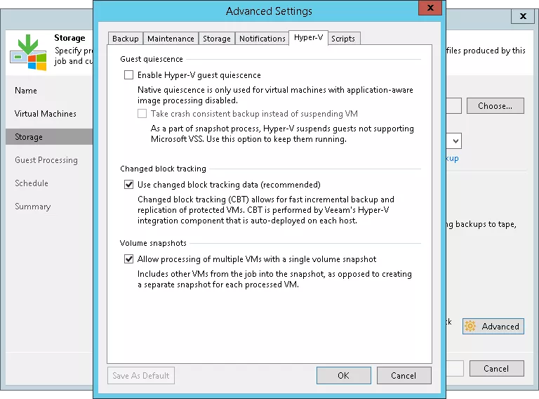 Hyper-V - Vm Blocked to Backup State in Progress