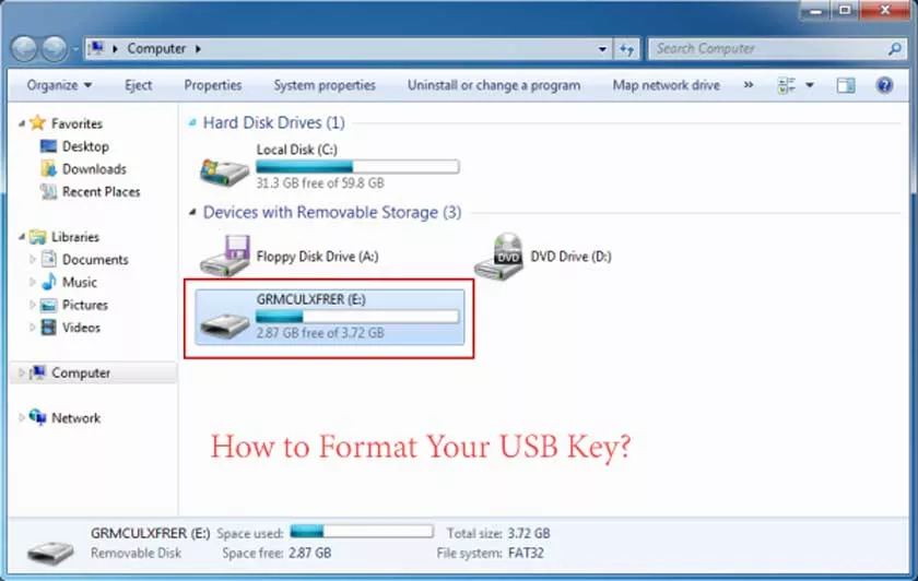 How to Format Your USB Key?