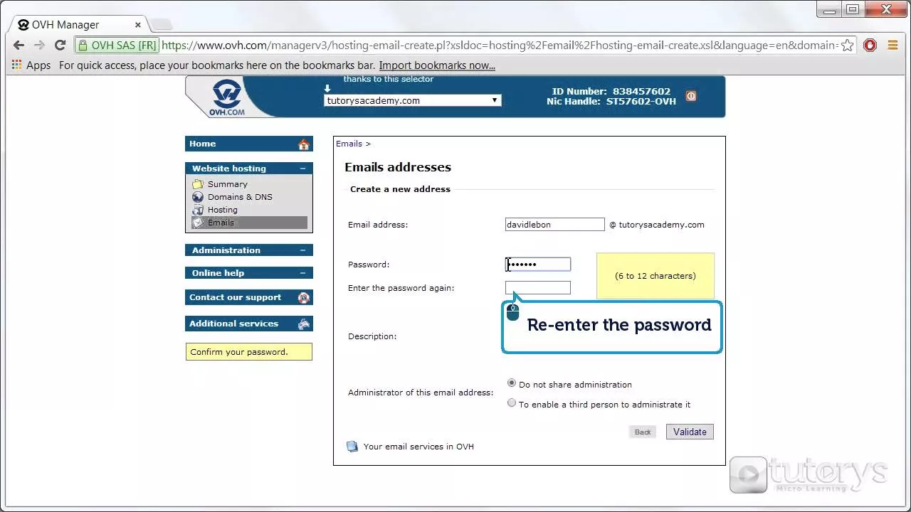 How to create a professional email address on OVH?