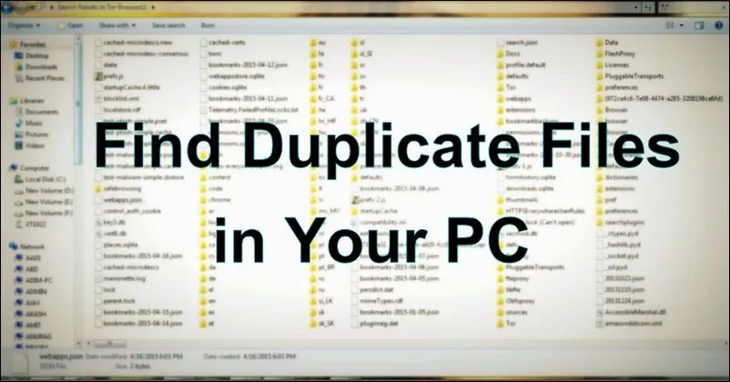 How to Find and Delete Duplicate Files in the Computer