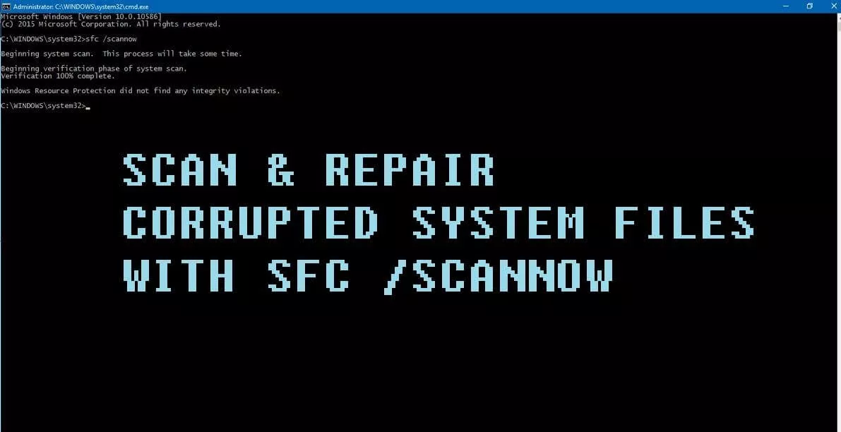 Windows 10 Error: How to Fix it by System File Checker