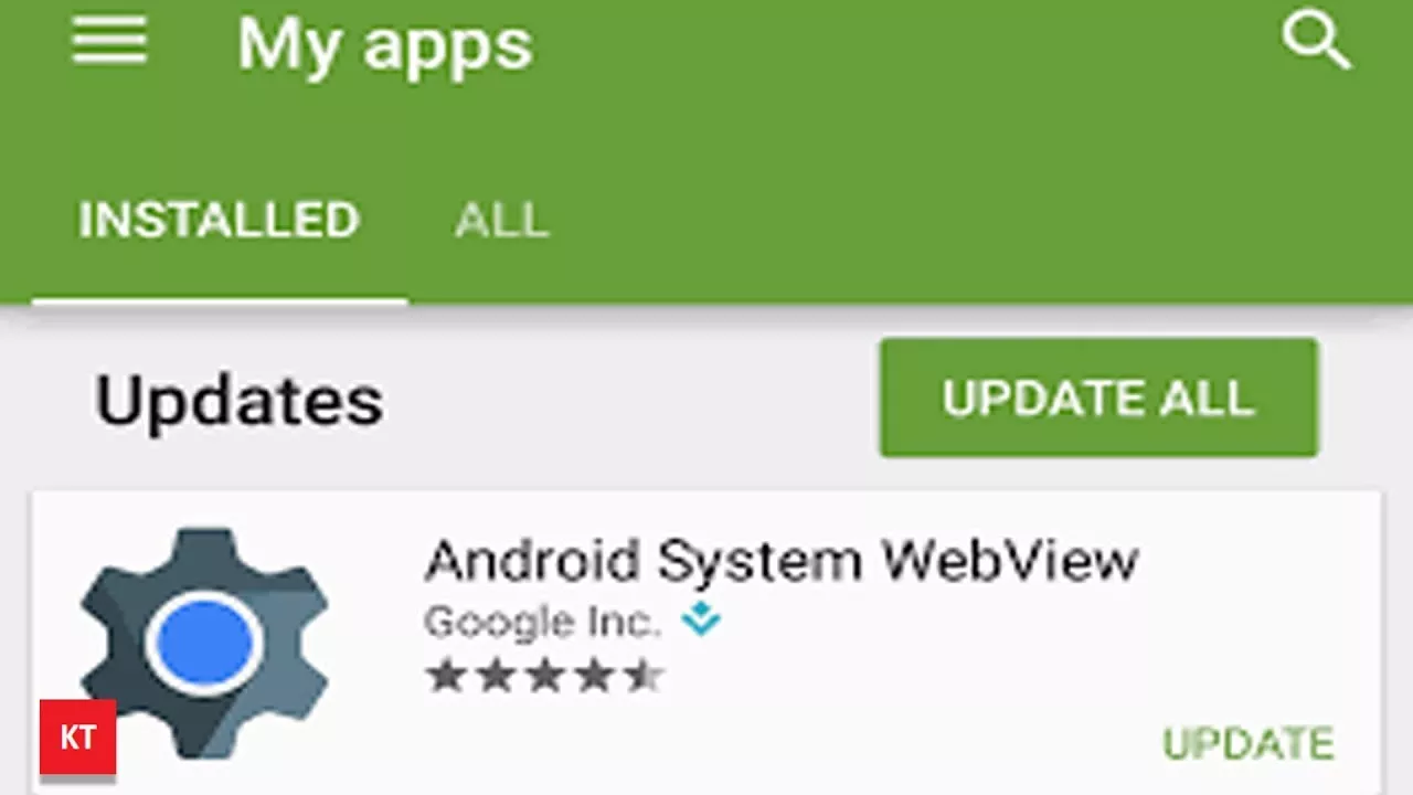 What is Android System Webview.