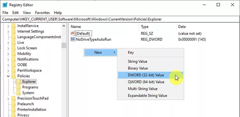 How to Remove the Properties Options in the Recycle Bin