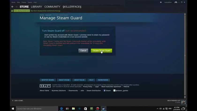 How to Disable Steam Guard on Mobile