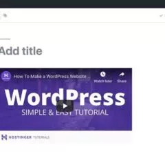 How to Insert Videos in WordPress Posts