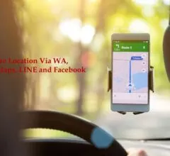 Share Location Via WA, Google Maps, LINE and Facebook