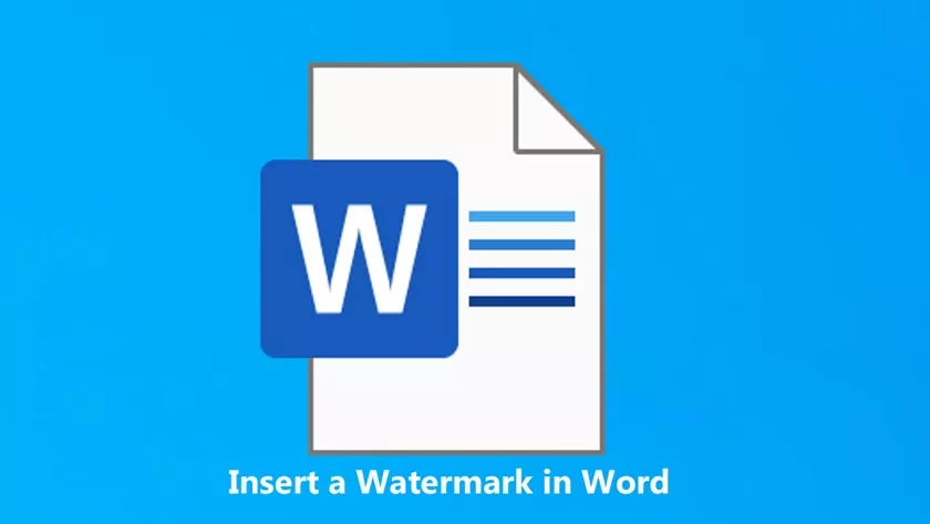 How to Insert a Watermark in Word