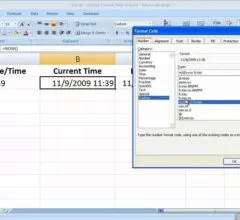 How to Insert Time and Date Into An Excel cell