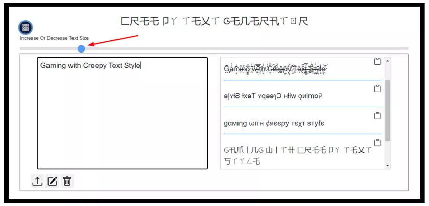 Creepy Text Generator
