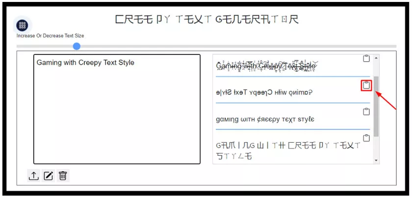 Creepy Text Generator