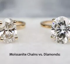 Moissanite Chains vs. Diamonds: Decoding the Sparkle