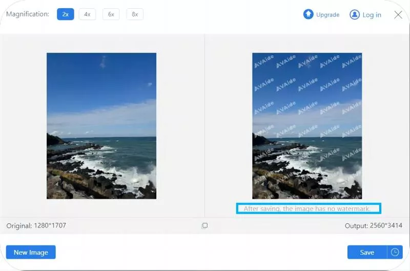 Free AI Image Enhancer without Watermark - AVAide Image Upscaler